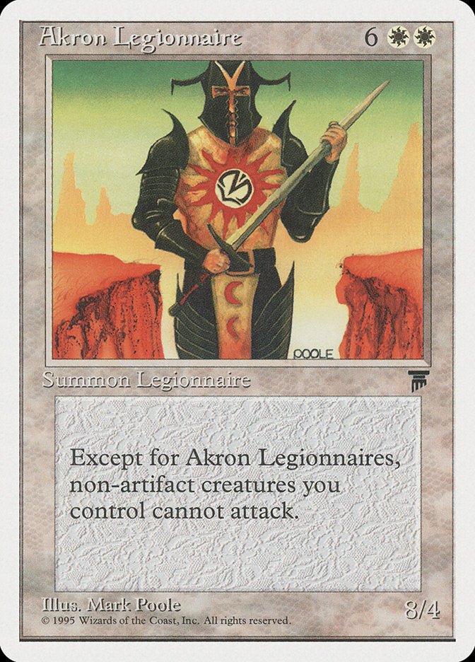 Akron Legionnaire [Chronicles] MTG Single Magic: The Gathering | Red Claw Gaming
