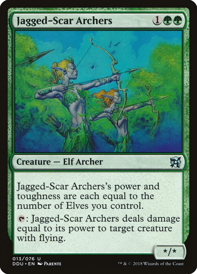 Jagged-Scar Archers [Duel Decks: Elves vs. Inventors] MTG Single Magic: The Gathering | Red Claw Gaming