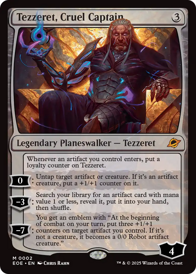 Tezzeret, Cruel Captain [Edge of Eternities] MTG Single Magic: The Gathering | Red Claw Gaming