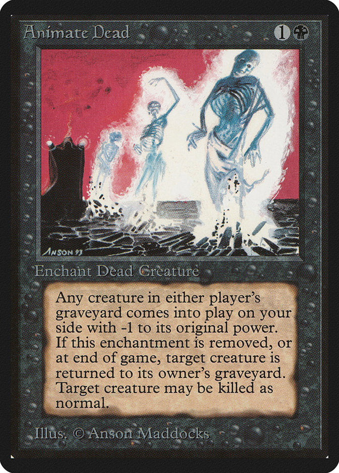 Animate Dead [Beta Edition] MTG Single Magic: The Gathering | Red Claw Gaming
