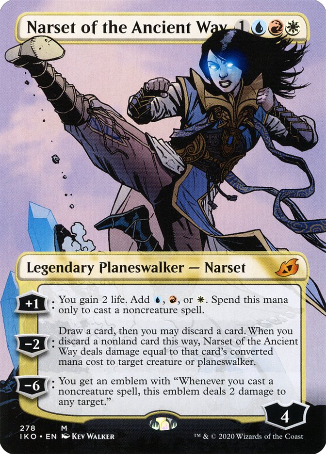 Narset of the Ancient Way (Borderless) [Ikoria: Lair of Behemoths] MTG Single Magic: The Gathering | Red Claw Gaming