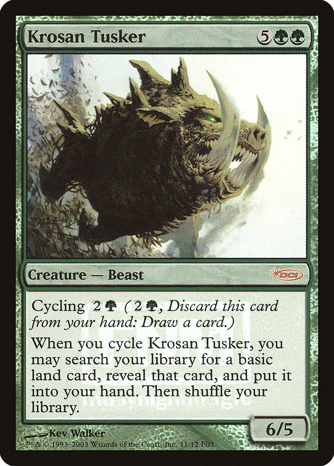 Krosan Tusker [Friday Night Magic 2003] MTG Single Magic: The Gathering | Red Claw Gaming