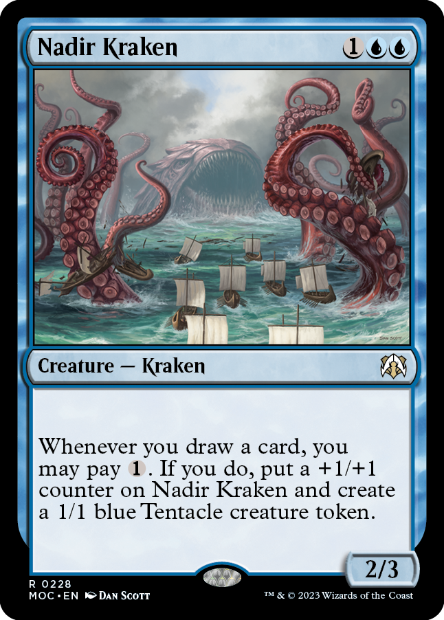 Nadir Kraken [March of the Machine Commander] MTG Single Magic: The Gathering    | Red Claw Gaming