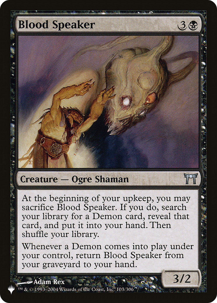 Blood Speaker [The List] MTG Single Magic: The Gathering | Red Claw Gaming
