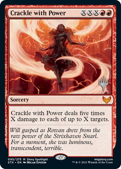 Crackle with Power (Promo Pack) [Strixhaven: School of Mages Promos] MTG Single Magic: The Gathering | Red Claw Gaming