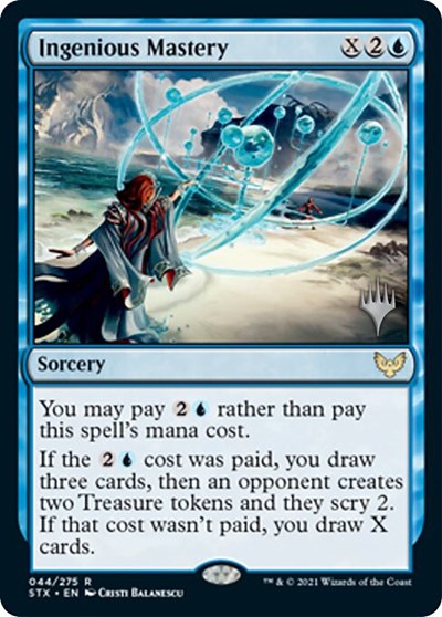 Ingenious Mastery (Promo Pack) [Strixhaven: School of Mages Promos] MTG Single Magic: The Gathering | Red Claw Gaming