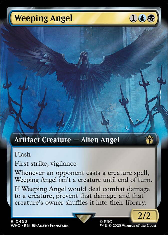 Weeping Angel (Extended Art) [Doctor Who] MTG Single Magic: The Gathering | Red Claw Gaming