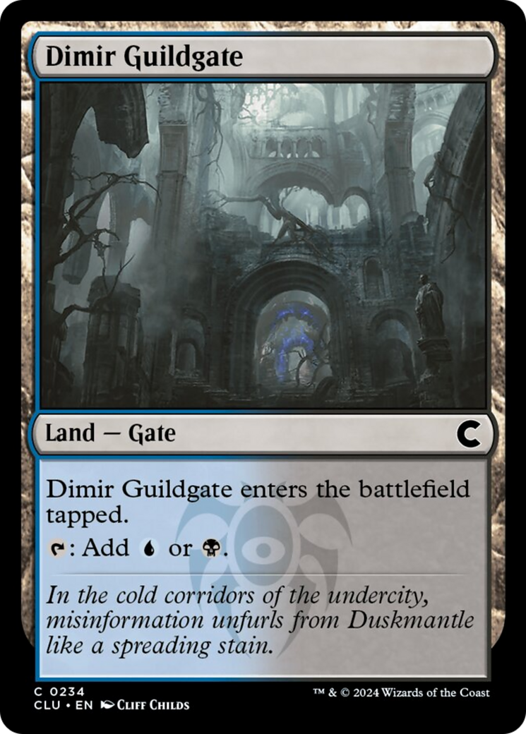 Dimir Guildgate [Ravnica: Clue Edition] MTG Single Magic: The Gathering | Red Claw Gaming