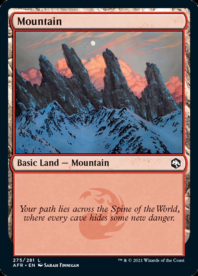 Mountain (275) [Dungeons & Dragons: Adventures in the Forgotten Realms] MTG Single Magic: The Gathering | Red Claw Gaming
