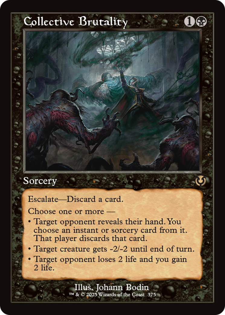 Collective Brutality (Retro Frame) [Innistrad Remastered] MTG Single Magic: The Gathering | Red Claw Gaming