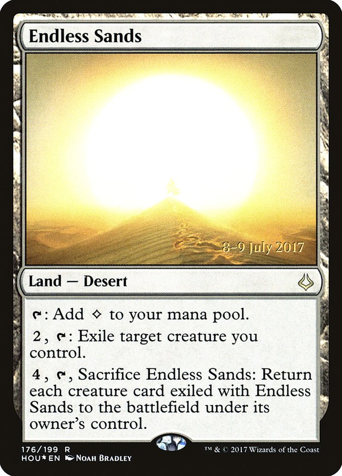 Endless Sands [Hour of Devastation Prerelease Promos] MTG Single Magic: The Gathering | Red Claw Gaming