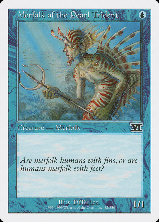 Merfolk of the Pearl Trident [Classic Sixth Edition] MTG Single Magic: The Gathering | Red Claw Gaming