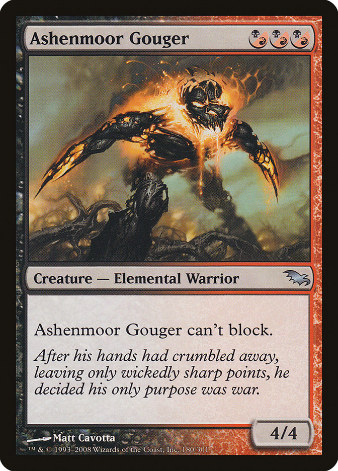 Ashenmoor Gouger [Shadowmoor] MTG Single Magic: The Gathering | Red Claw Gaming
