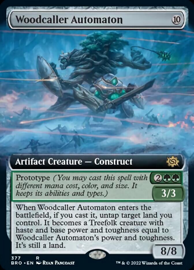Woodcaller Automaton (Extended Art) [The Brothers' War] MTG Single Magic: The Gathering | Red Claw Gaming