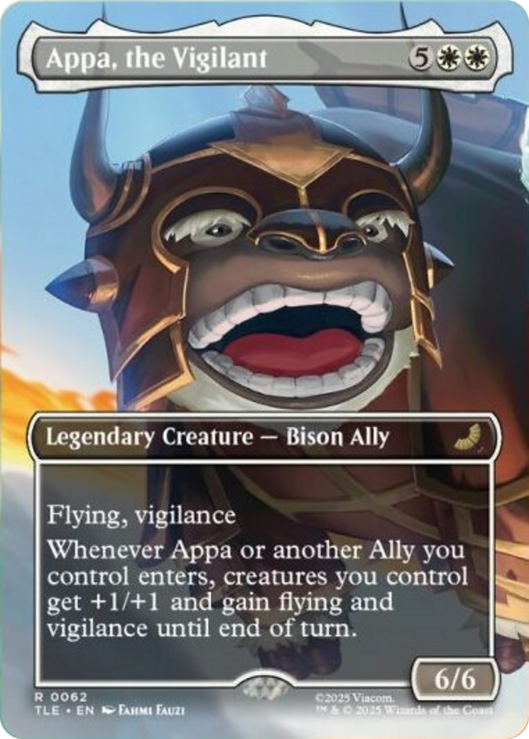 Appa, the Vigilant (Borderless) [Avatar: The Last Airbender: Eternal-Legal] MTG Single Magic: The Gathering | Red Claw Gaming