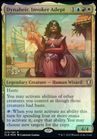 Dynaheir, Invoker Adept [Commander Legends: Battle for Baldur's Gate Prerelease Promos] MTG Single Magic: The Gathering | Red Claw Gaming
