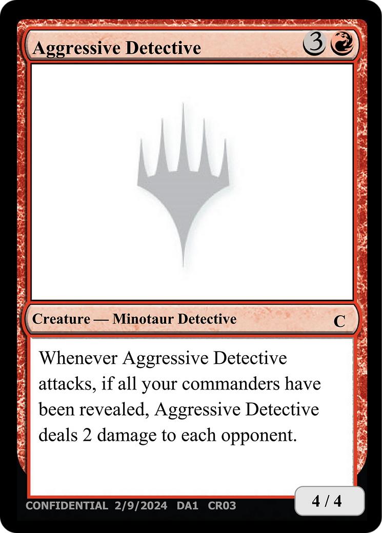 Aggressive Detective [Unknown Event] MTG Single Magic: The Gathering | Red Claw Gaming