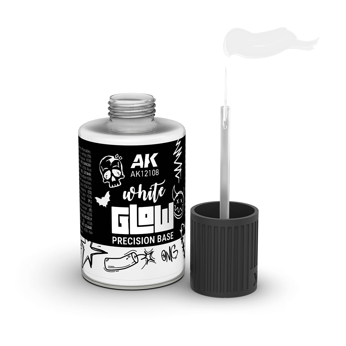 AK Interactive White Glow Precision Fluor Base 30ml | Red Claw Gaming