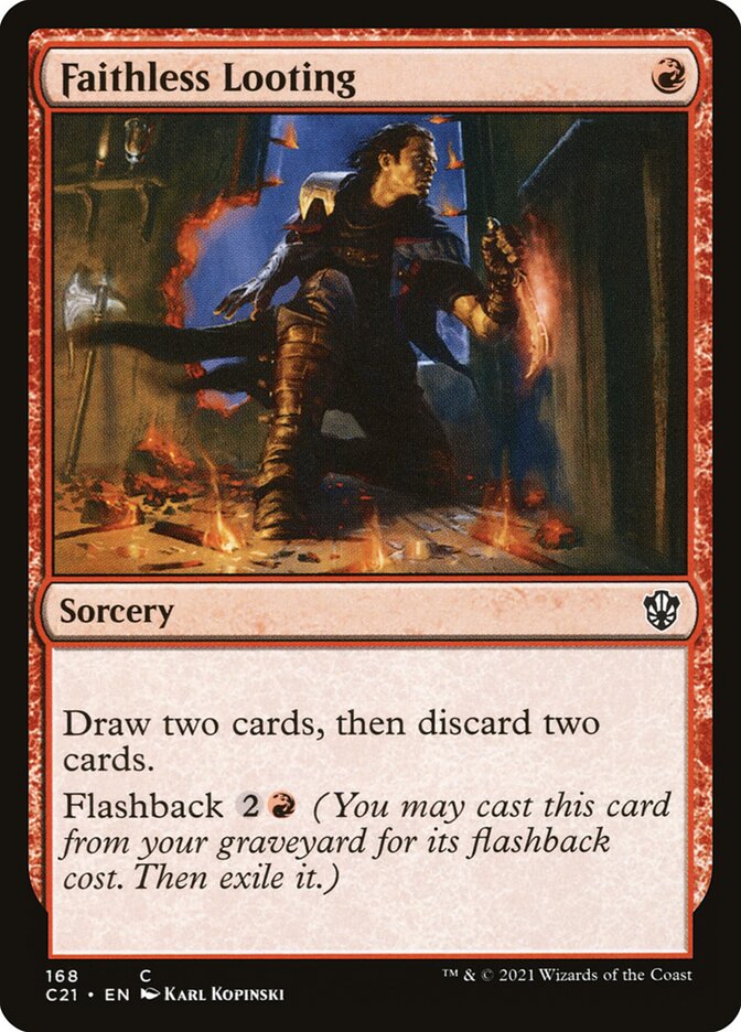 Faithless Looting [Commander 2021] MTG Single Magic: The Gathering | Red Claw Gaming