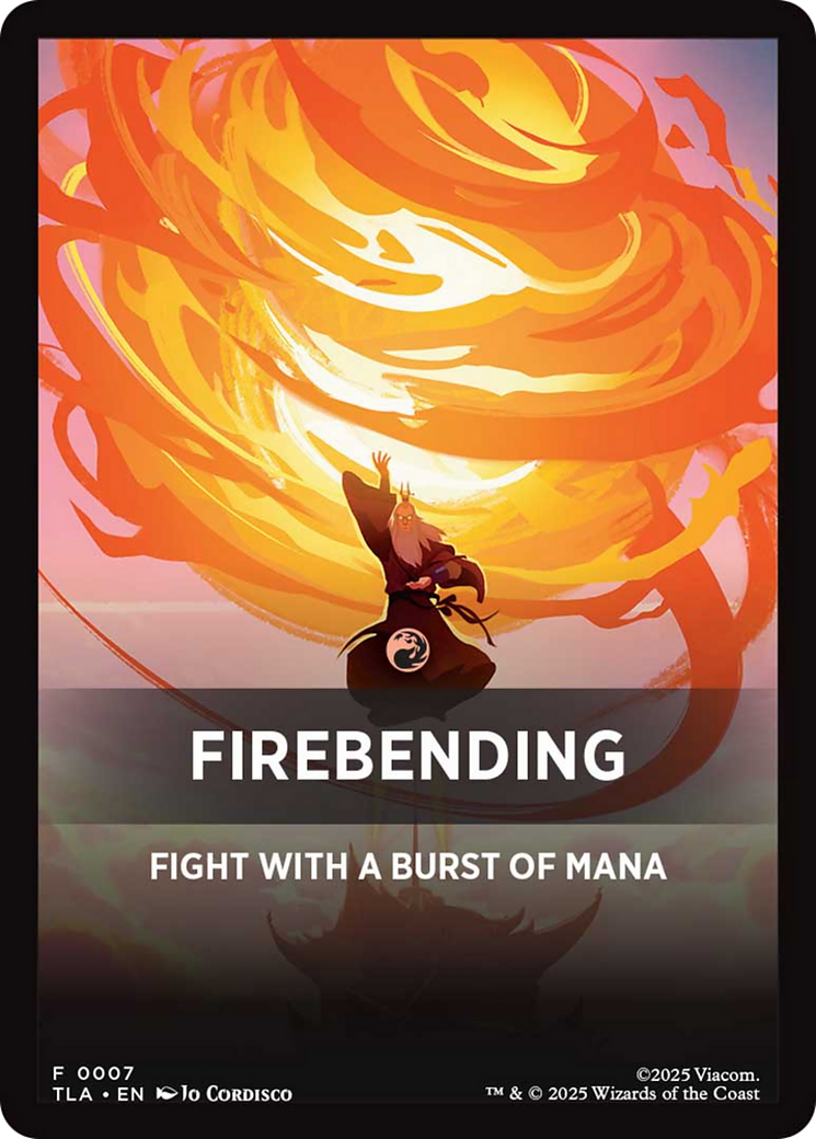 Firebending Theme Card (0007) [Avatar: The Last Airbender Tokens] MTG Single Magic: The Gathering | Red Claw Gaming