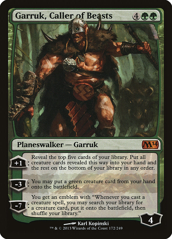 Garruk, Caller of Beasts [Magic 2014] MTG Single Magic: The Gathering | Red Claw Gaming