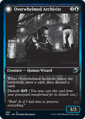 Overwhelmed Archivist // Archive Haunt [Innistrad: Double Feature] MTG Single Magic: The Gathering | Red Claw Gaming