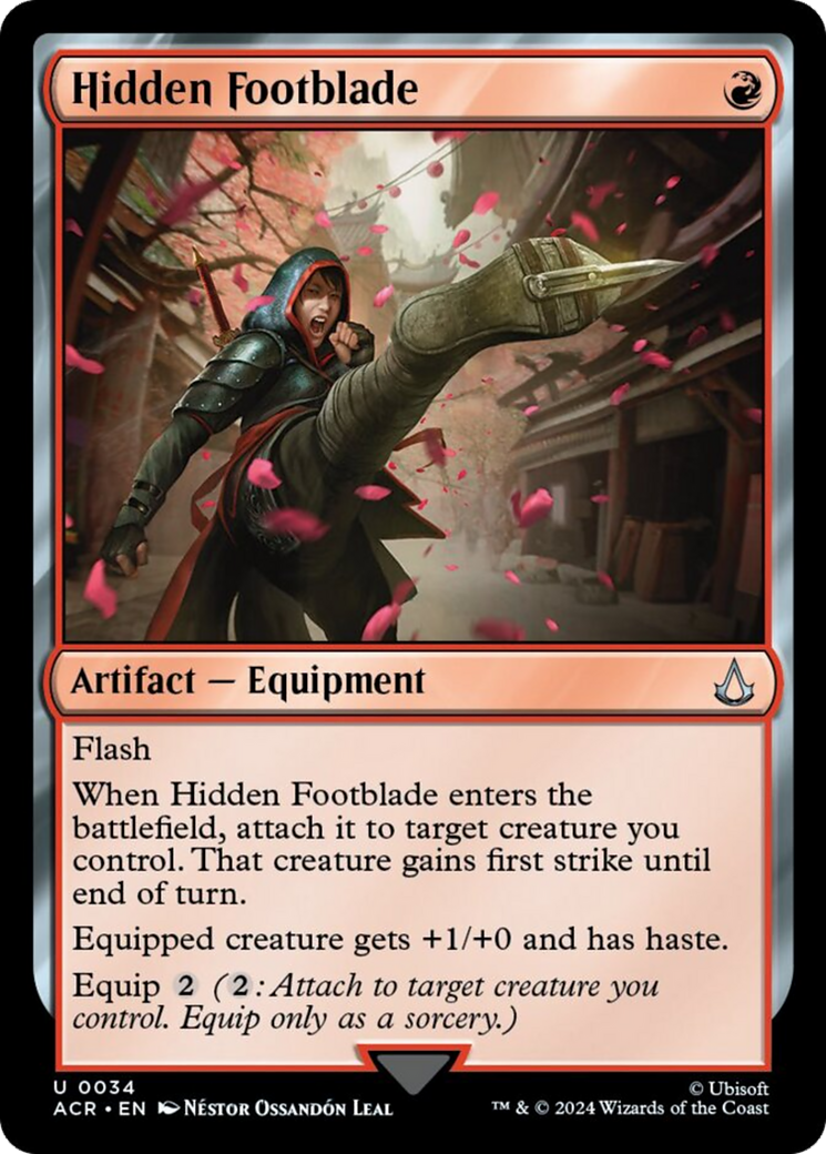 Hidden Footblade [Assassin's Creed] MTG Single Magic: The Gathering | Red Claw Gaming