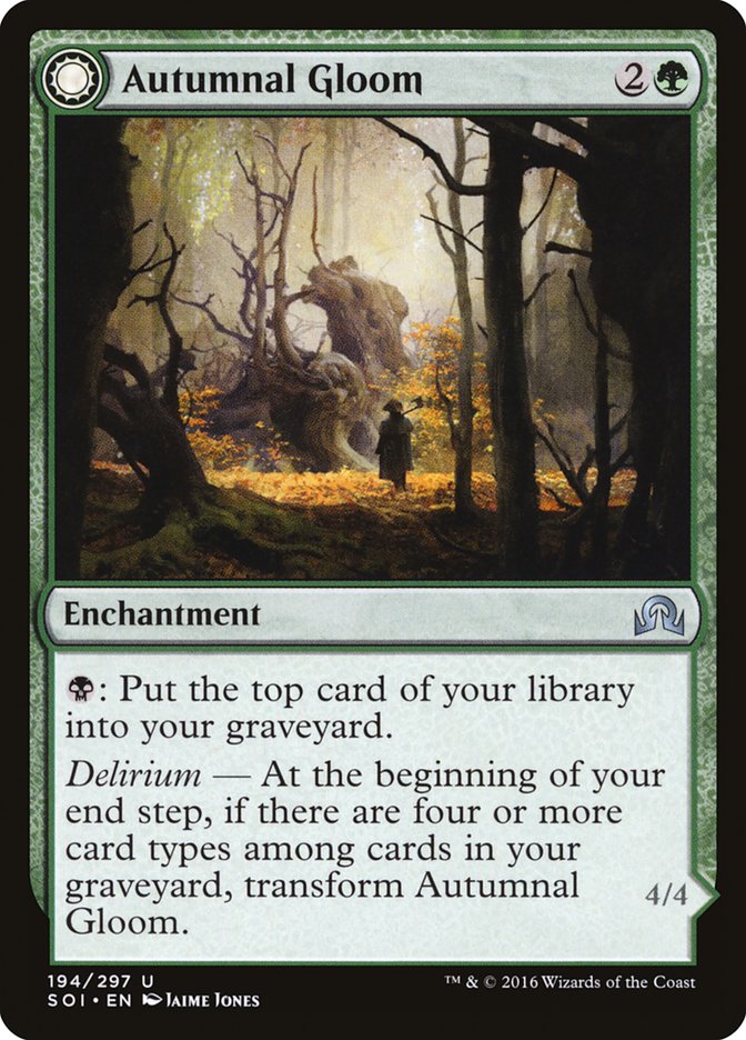 Autumnal Gloom // Ancient of the Equinox [Shadows over Innistrad] MTG Single Magic: The Gathering | Red Claw Gaming
