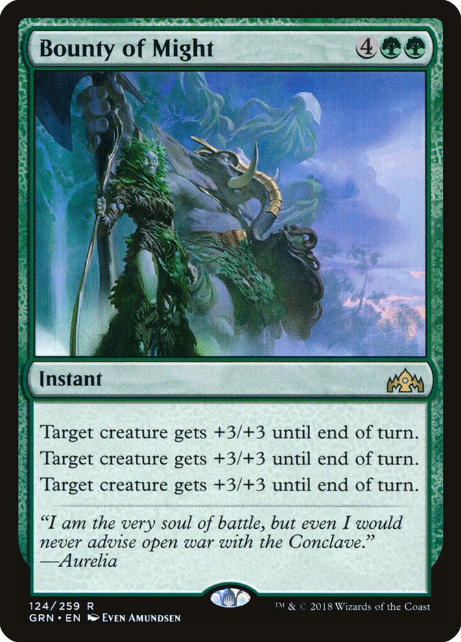 Bounty of Might [Guilds of Ravnica] MTG Single Magic: The Gathering | Red Claw Gaming