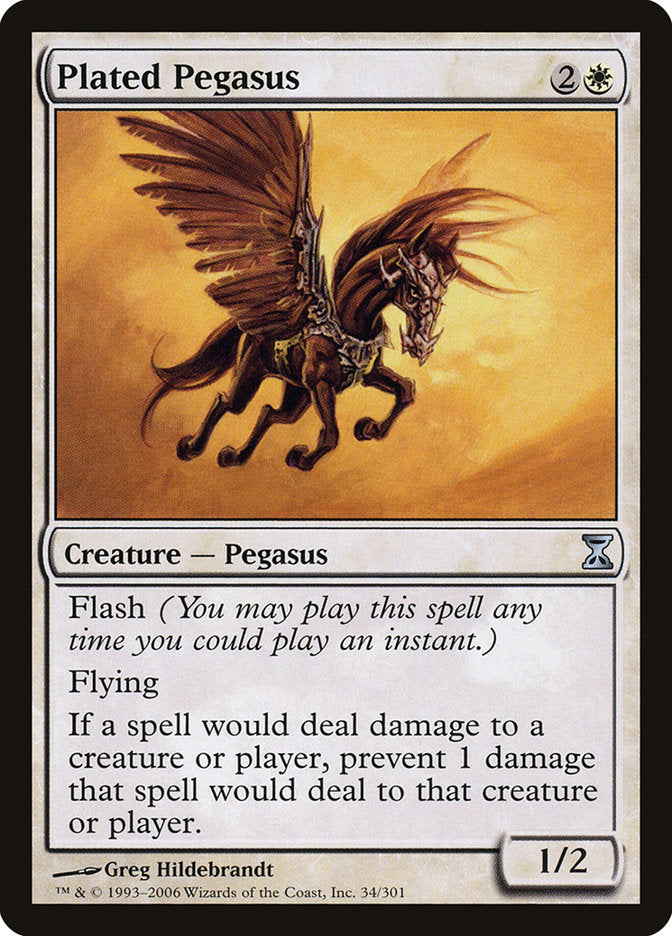 Plated Pegasus [Time Spiral] MTG Single Magic: The Gathering | Red Claw Gaming