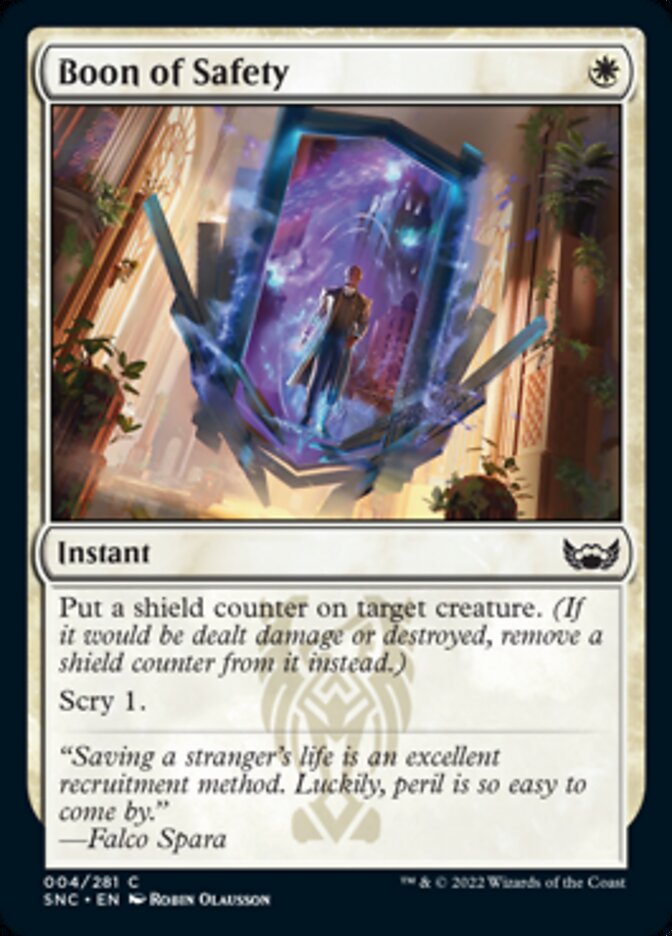 Boon of Safety [Streets of New Capenna] MTG Single Magic: The Gathering | Red Claw Gaming