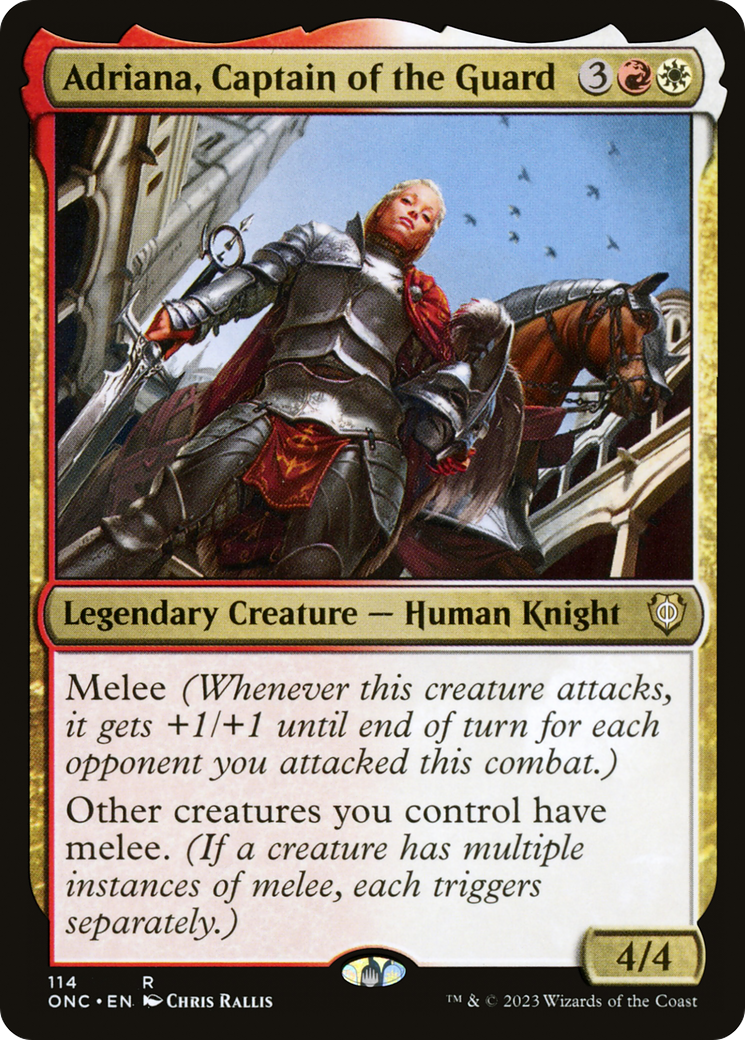 Adriana, Captain of the Guard [Phyrexia: All Will Be One Commander] MTG Single Magic: The Gathering | Red Claw Gaming