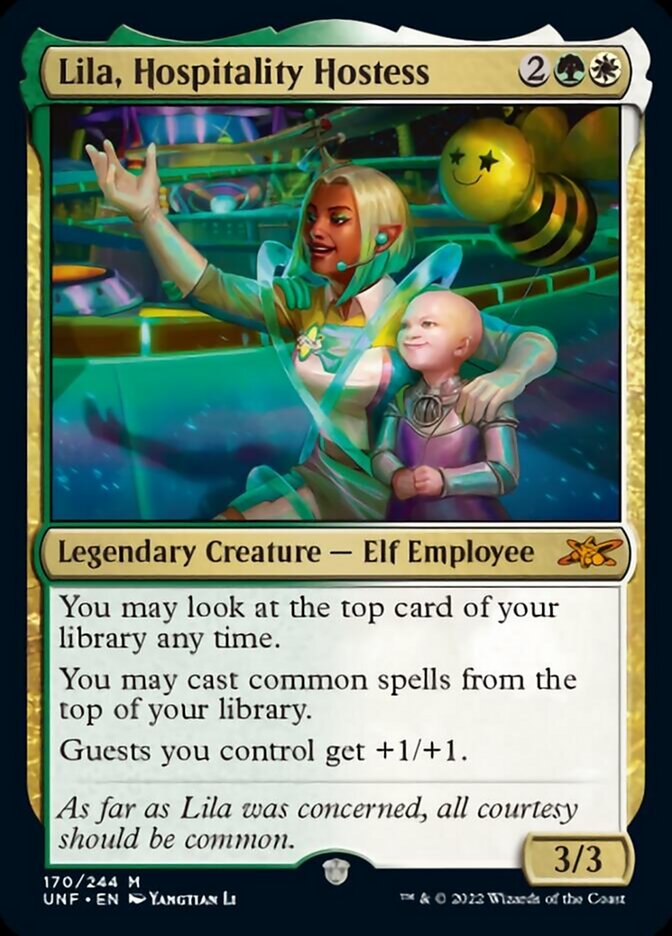 Lila, Hospitality Hostess [Unfinity] MTG Single Magic: The Gathering    | Red Claw Gaming