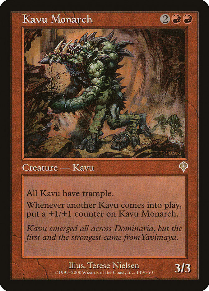 Kavu Monarch [Invasion] MTG Single Magic: The Gathering | Red Claw Gaming