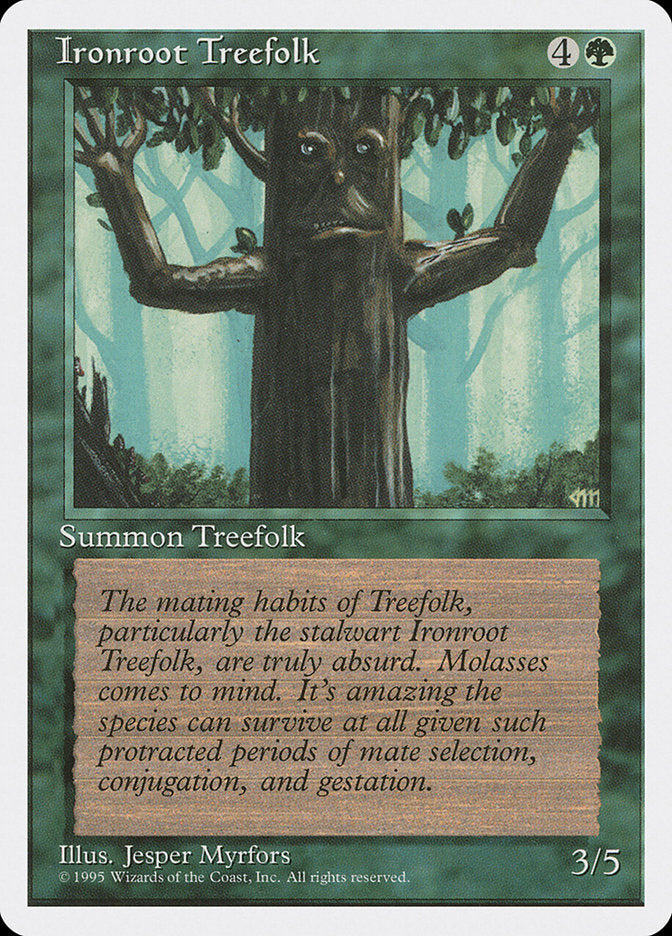 Ironroot Treefolk [Fourth Edition] MTG Single Magic: The Gathering | Red Claw Gaming