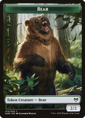 Elf Warrior // Bear Double-Sided Token [Kaldheim Tokens] MTG Single Magic: The Gathering | Red Claw Gaming