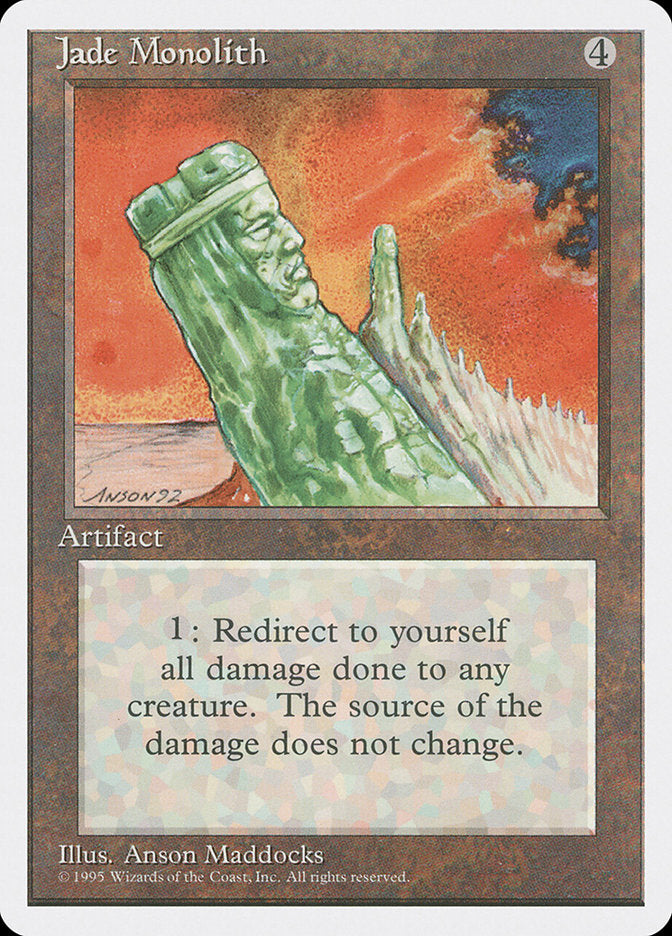 Jade Monolith [Fourth Edition] MTG Single Magic: The Gathering | Red Claw Gaming