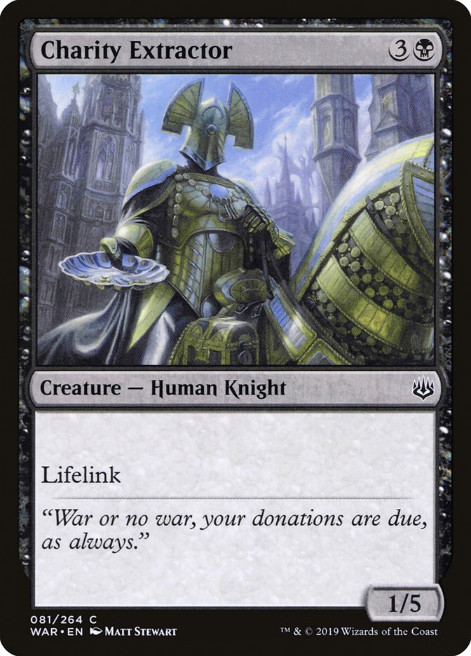 Charity Extractor [War of the Spark] MTG Single Magic: The Gathering | Red Claw Gaming