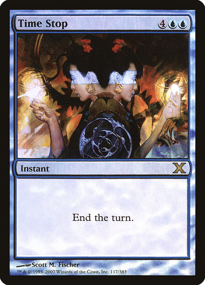 Time Stop (Premium Foil) [Tenth Edition] MTG Single Magic: The Gathering | Red Claw Gaming