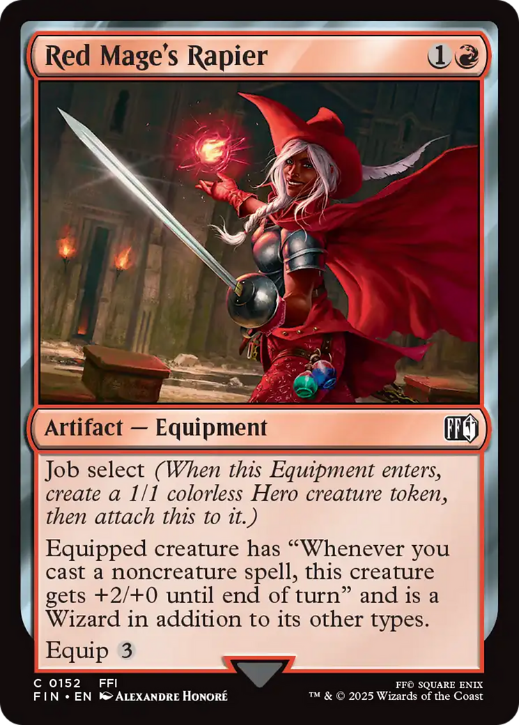 Red Mage's Rapier [FINAL FANTASY] MTG Single Magic: The Gathering | Red Claw Gaming
