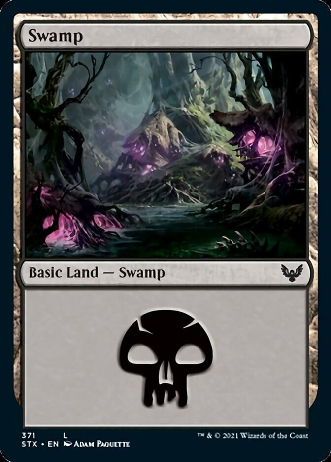 Swamp (371) [Strixhaven: School of Mages] MTG Single Magic: The Gathering | Red Claw Gaming