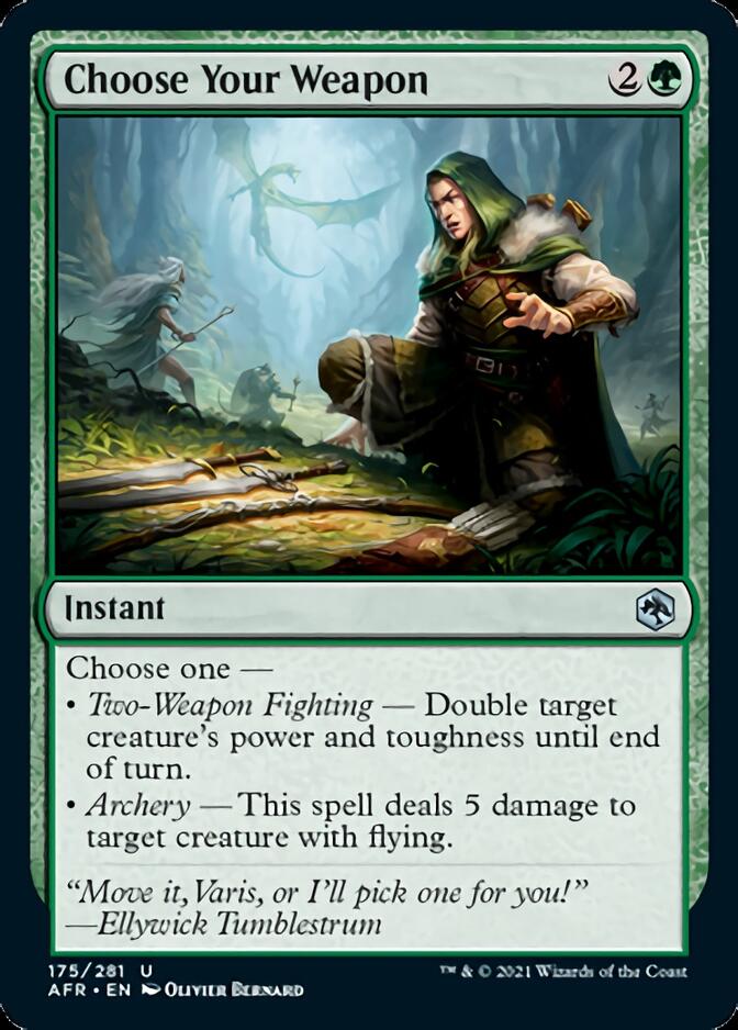 Choose Your Weapon [Dungeons & Dragons: Adventures in the Forgotten Realms] MTG Single Magic: The Gathering | Red Claw Gaming