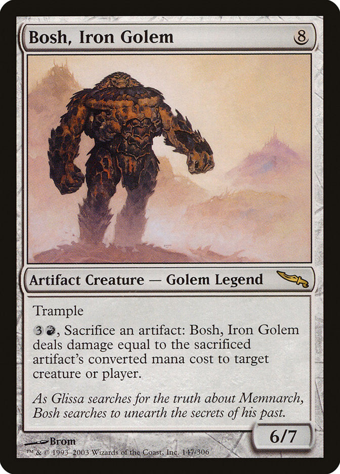 Bosh, Iron Golem [Mirrodin] MTG Single Magic: The Gathering | Red Claw Gaming
