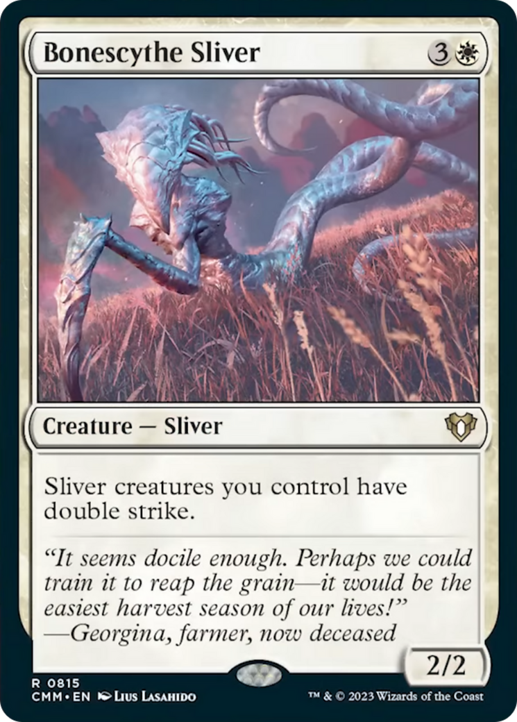 Bonescythe Sliver [Commander Masters] MTG Single Magic: The Gathering | Red Claw Gaming