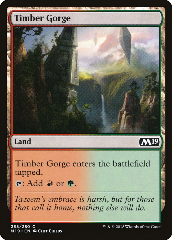 Timber Gorge [Core Set 2019] MTG Single Magic: The Gathering | Red Claw Gaming