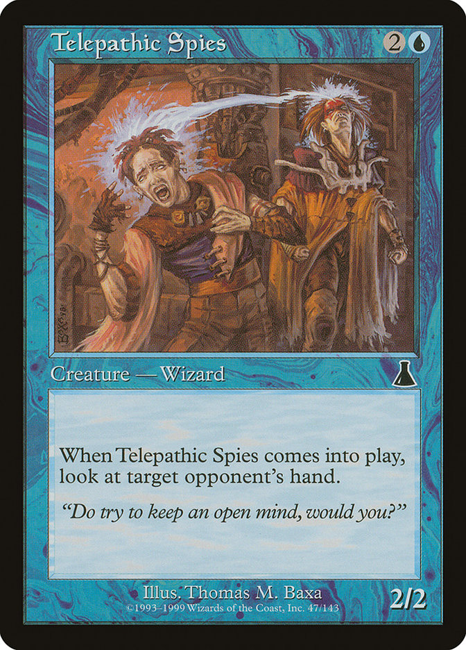 Telepathic Spies [Urza's Destiny] MTG Single Magic: The Gathering | Red Claw Gaming