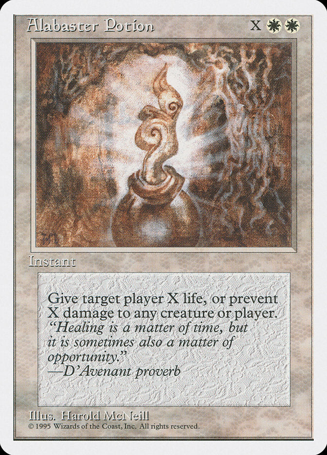 Alabaster Potion [Fourth Edition] MTG Single Magic: The Gathering | Red Claw Gaming