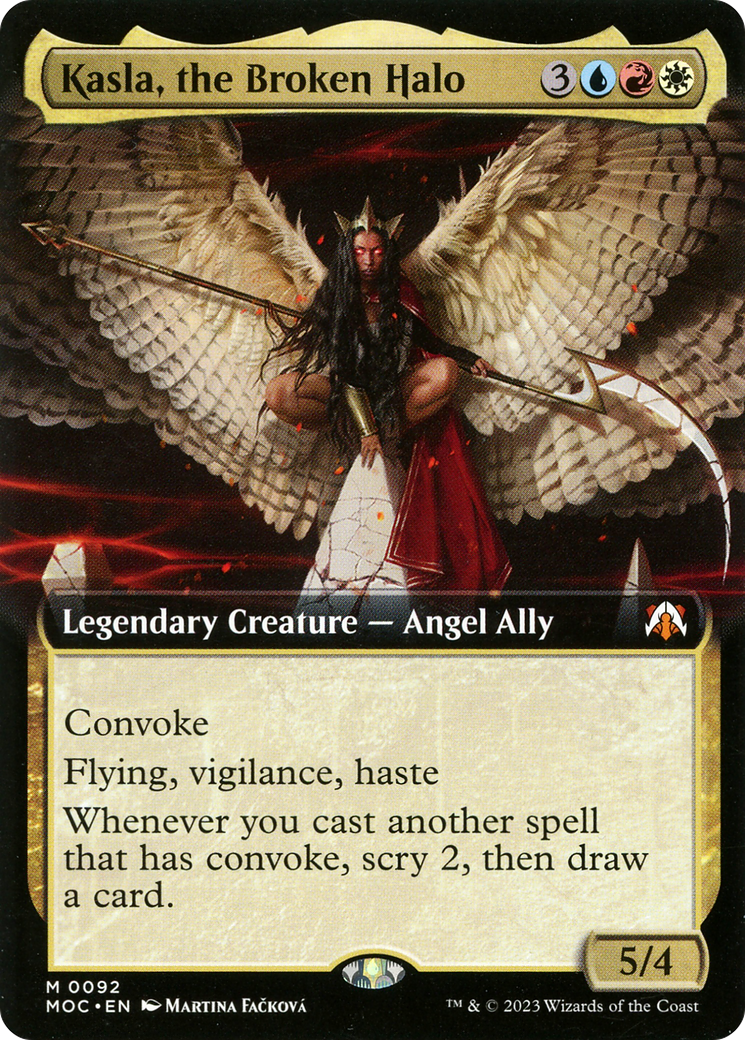 Kasla, the Broken Halo (Extended Art) [March of the Machine Commander] MTG Single Magic: The Gathering | Red Claw Gaming
