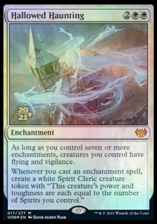 Hallowed Haunting [Innistrad: Crimson Vow Prerelease Promos] MTG Single Magic: The Gathering | Red Claw Gaming