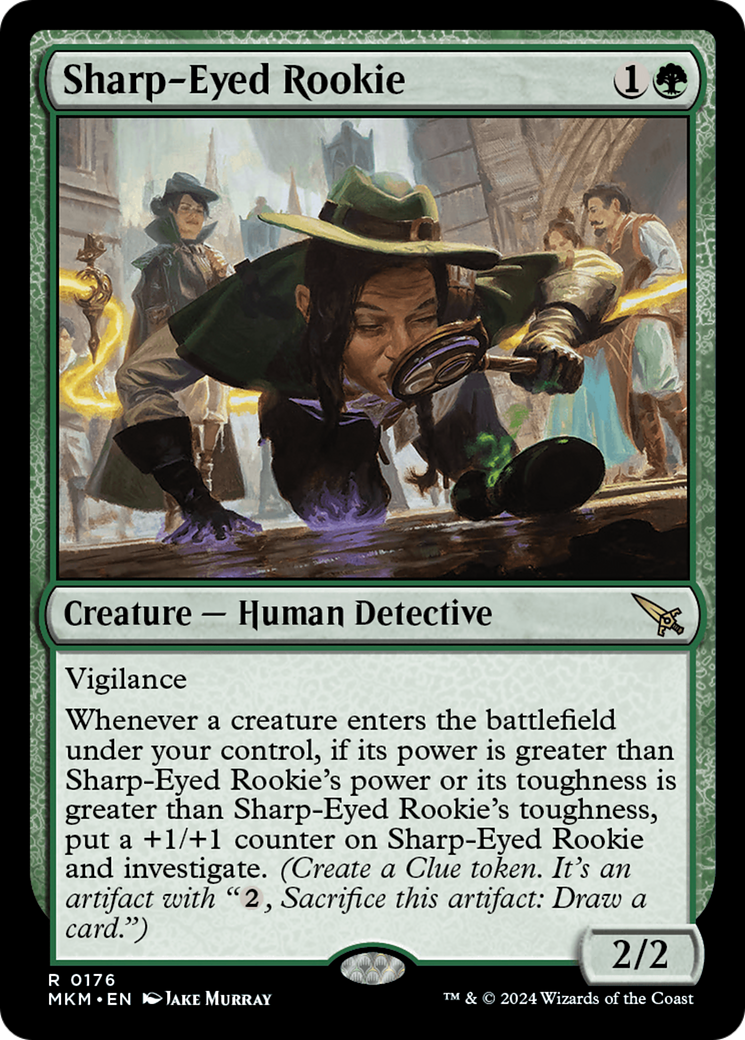 Sharp-Eyed Rookie [Murders at Karlov Manor] MTG Single Magic: The Gathering    | Red Claw Gaming